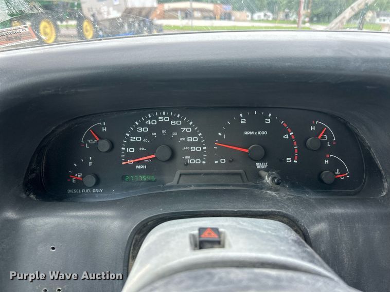 image for item EK8077 2003 Ford F350 Super Duty XL flatbed pickup truck