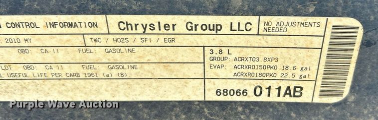 image for item EK8171 2010 Jeep Wrangler Sahara SUV