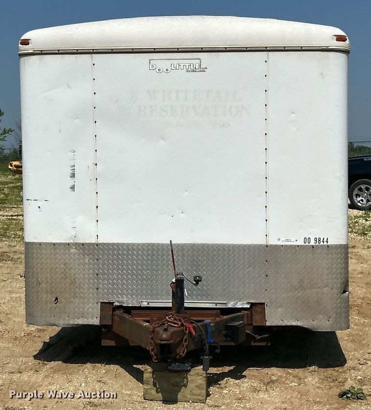 image for item EK8195 2000 Doolittle enclosed cargo trailer