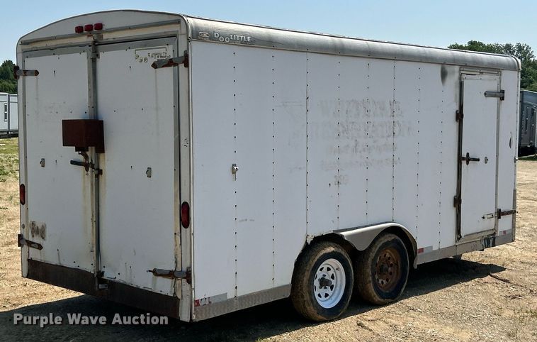 image for item EK8195 2000 Doolittle enclosed cargo trailer