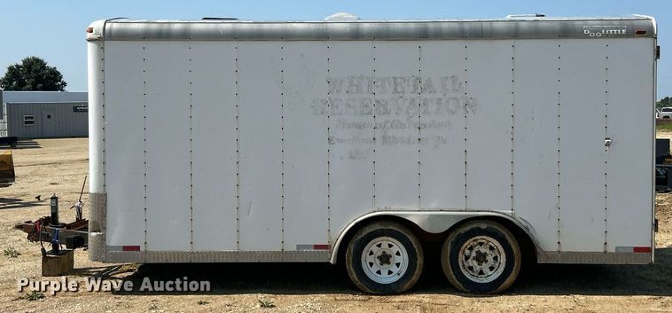 image for item EK8195 2000 Doolittle enclosed cargo trailer