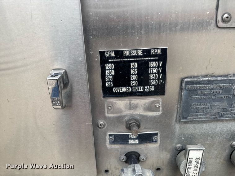 image for item EM3767 2001 HME INC 4465 400 pumper fire truck