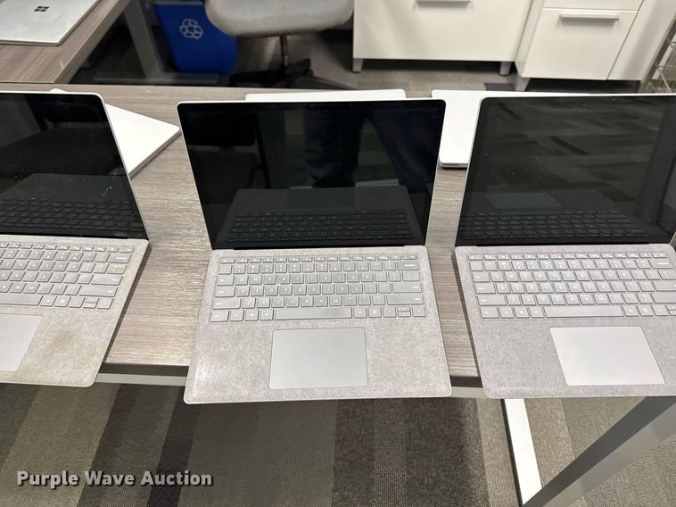 image for item EM3798 (10) Microsoft 1868 Surface laptops