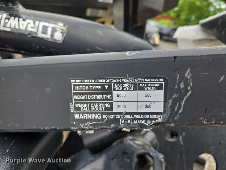 image for item EM7397 Approximately 12 Draw Tite receiver hitches