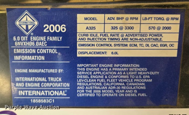 image for item EM7484 Ford Power Stroke  engine