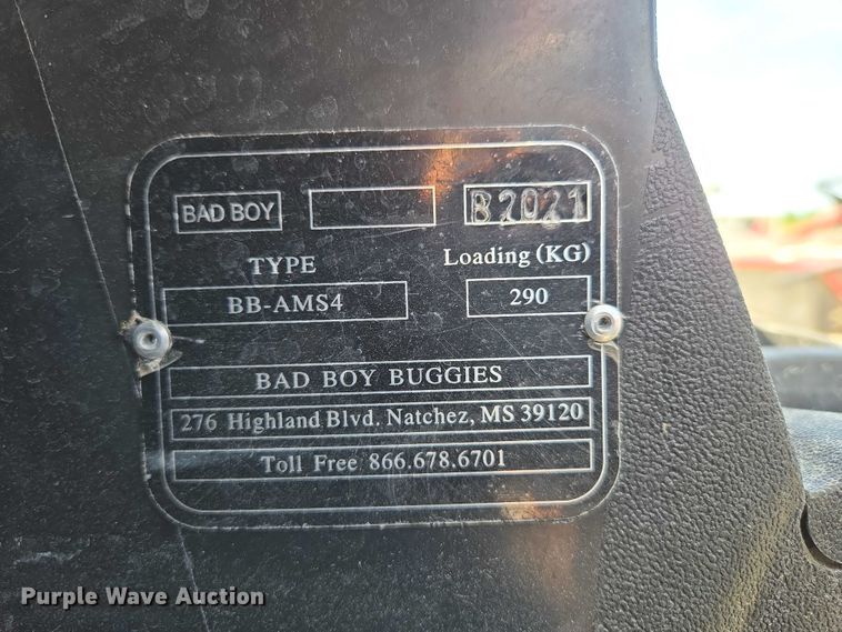 image for item EN3779 Bad Boy BB-AMS4 utility vehicle