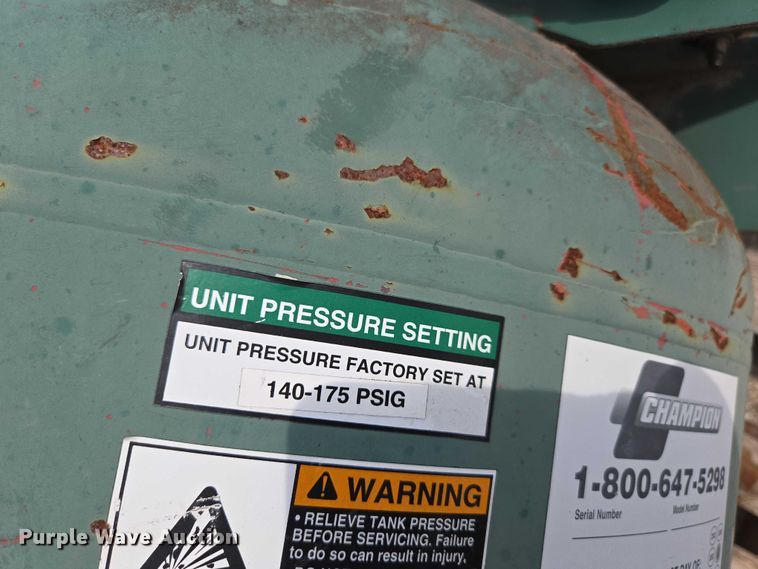 image for item EN3808 Champion VR10-12 air compressor