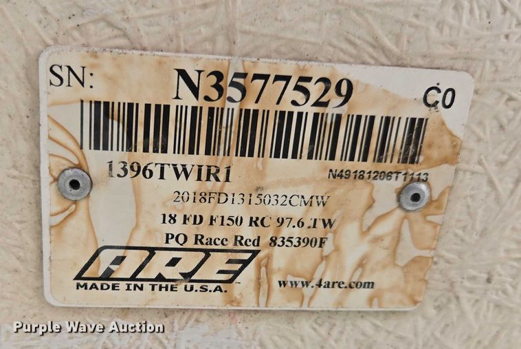 image for item EN3811 ARE truck topper