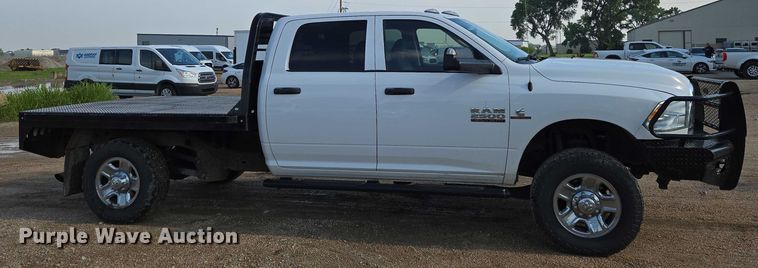 image for item EN8040 2018 Dodge Ram 2500 Crew Cab flatbed pickup truck