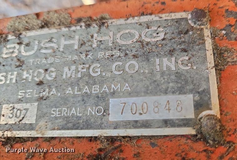 image for item EO0935 Bush Hog 307 rotary mower