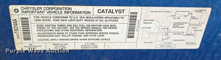 image for item EO1019 1999 Jeep Wrangler SUV