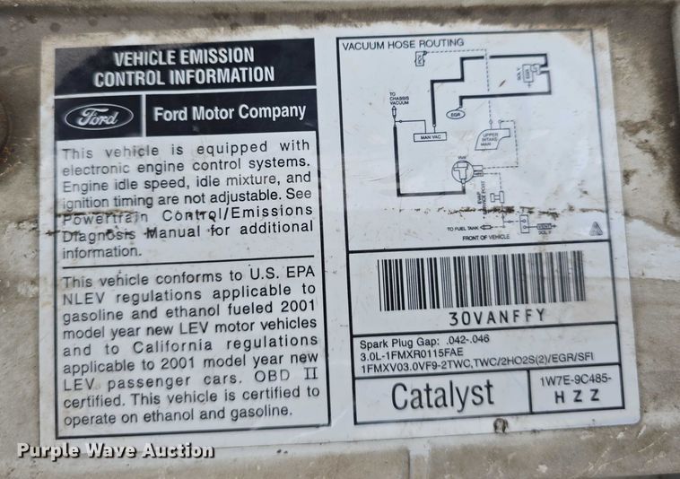 image for item EO1021 2001 Ford Taurus LX 