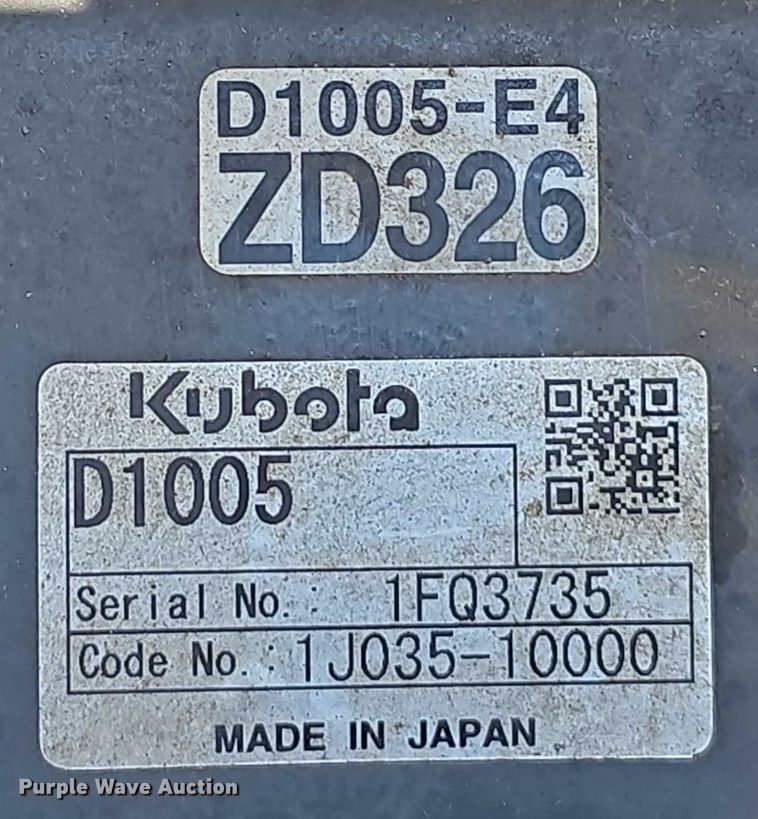 image for item EO1030 Kubota ZD326P ZTR lawn mower