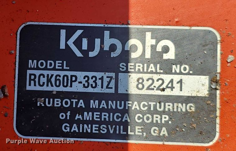 image for item EO1030 Kubota ZD326P ZTR lawn mower