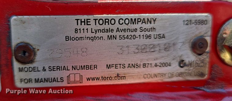 image for item EO1032 Toro GrandStand ZTR lawn mower