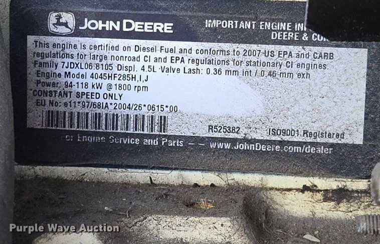 image for item EQ6554 Kohler 100 generator