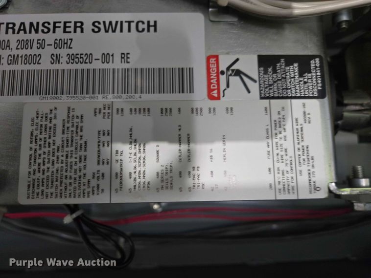 image for item EQ6554 Kohler 100 generator