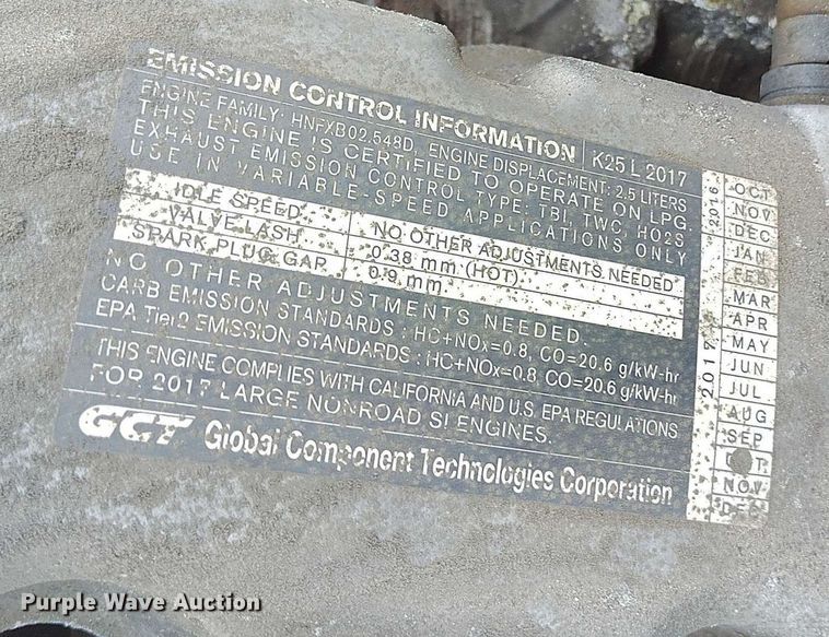 image for item IP9616 2018 UniCarriers PF70 forklift