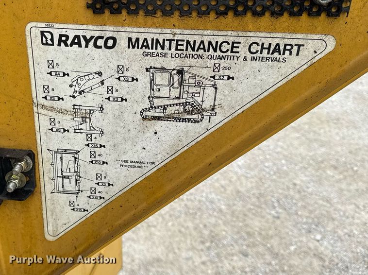 image for item DH9982 2018 Rayco C200 mulcher