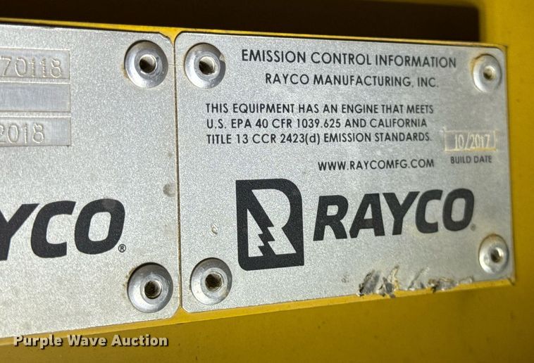 image for item DH9982 2018 Rayco C200 mulcher