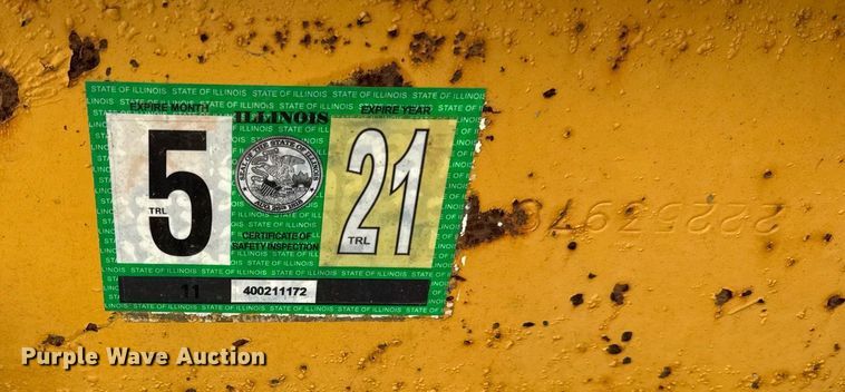 image for item DH9987 2005 Belshe equipment trailer