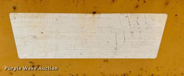 image for item DH9987 2005 Belshe equipment trailer