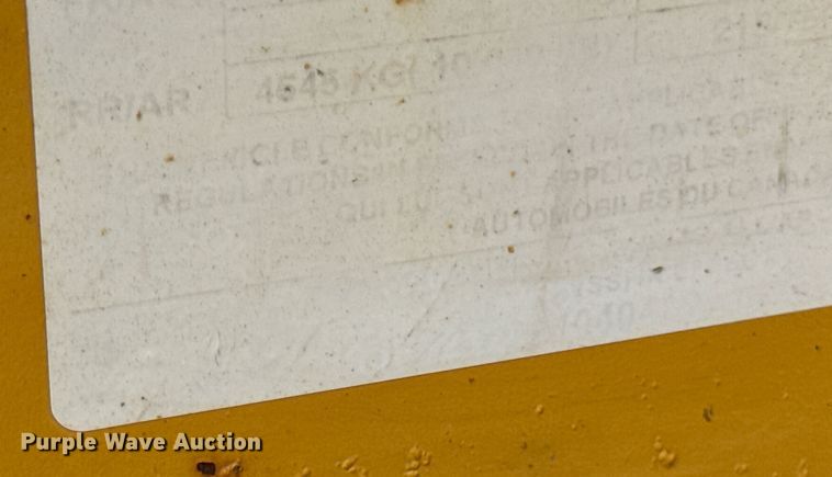 image for item DH9987 2005 Belshe equipment trailer