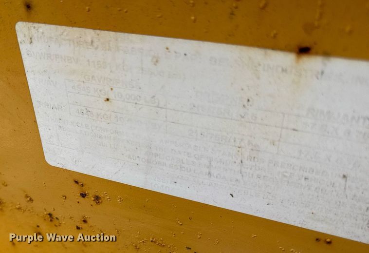 image for item DH9987 2005 Belshe equipment trailer