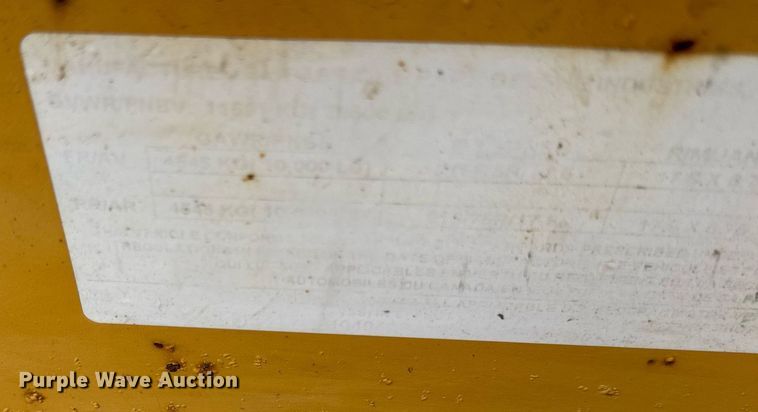 image for item DH9987 2005 Belshe equipment trailer