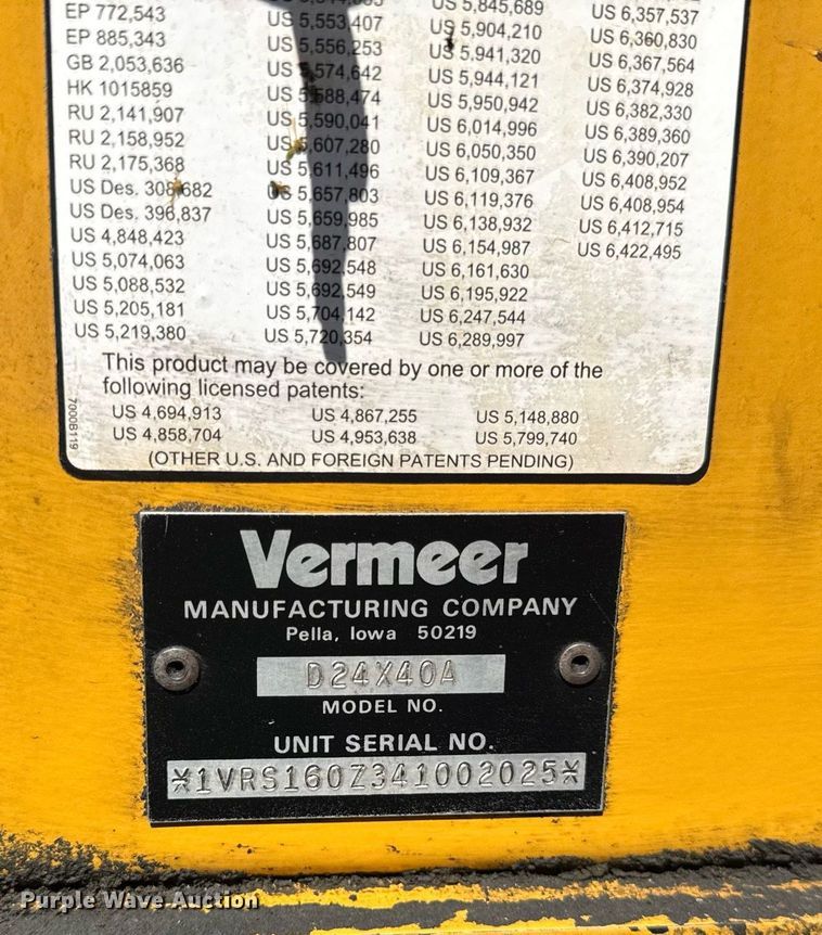 image for item DH9988 2004 Vermeer D24X40A directional boring unit