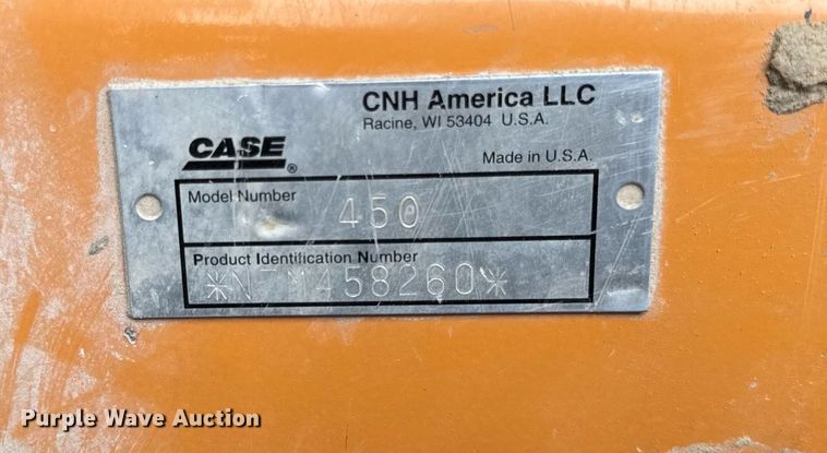 image for item DH9999 2007 Case 450 skid steer loader