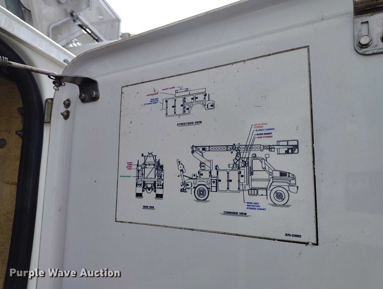 image for item DP4985 2009 GMC C8500 cable placer bucket truck
