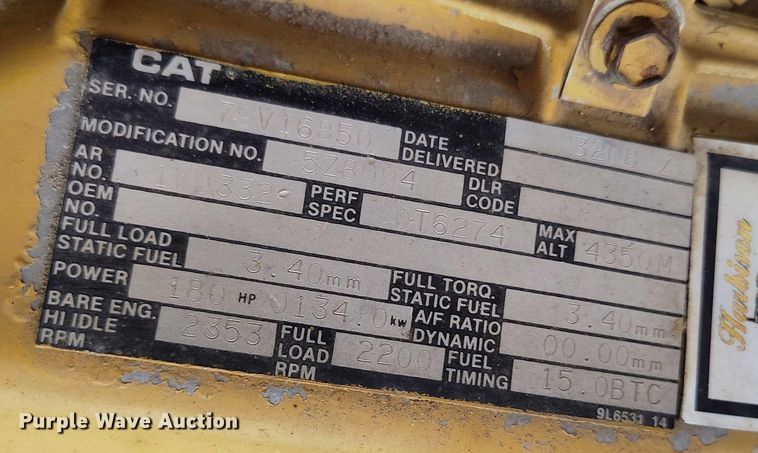 image for item DP4986 1987 Caterpillar 229 excavator