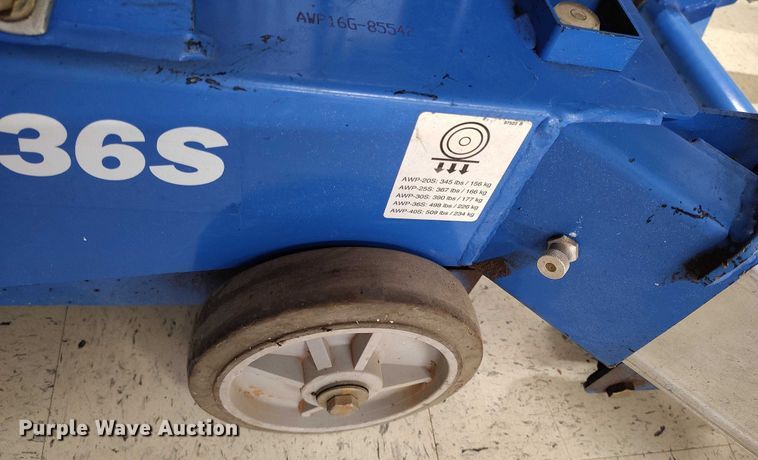 image for item DP4992 2016 Genie AWP-36S vertical lift