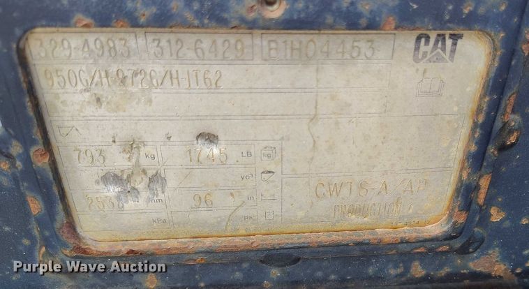 image for item DP5004 2012 Caterpillar 938K wheel loader