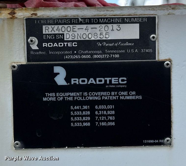 image for item DR2803 2011 Roadtec RX-400E milling machine