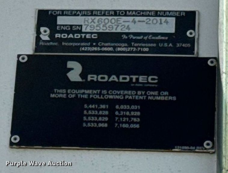 image for item DR2823 2012 Roadtec RX600E milling machine