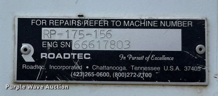 image for item DR2824 2013 Roadtec RP-175 paver