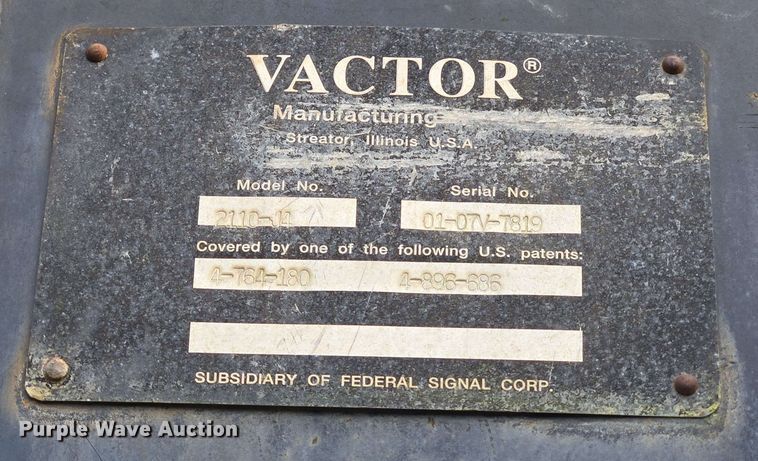 image for item DT4857 2002 Sterling L-Line sewer jetter truck