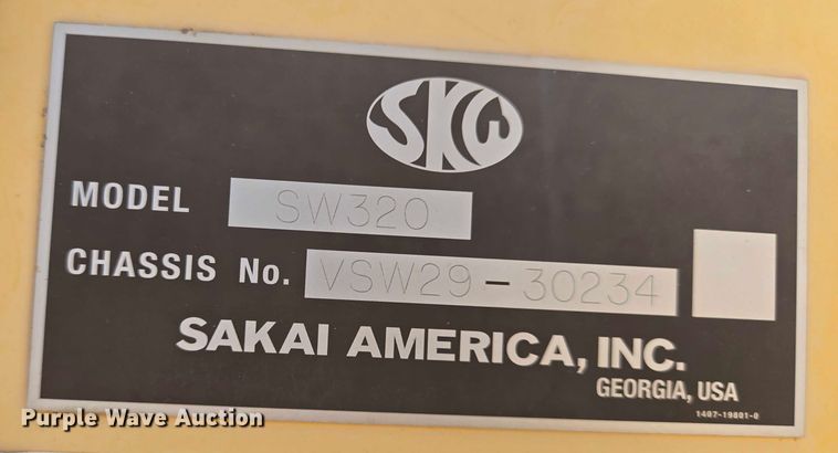 image for item DT4887 2006 Sakai SW320 double drum vibratory roller