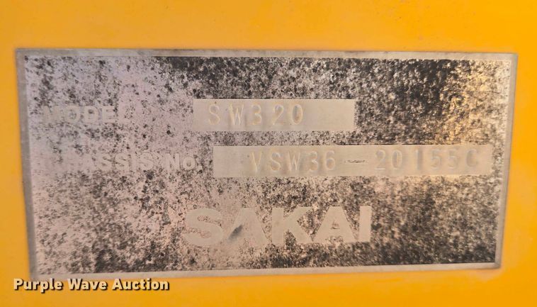 image for item DT4888 2007 Sakai SW320 double drum vibratory roller