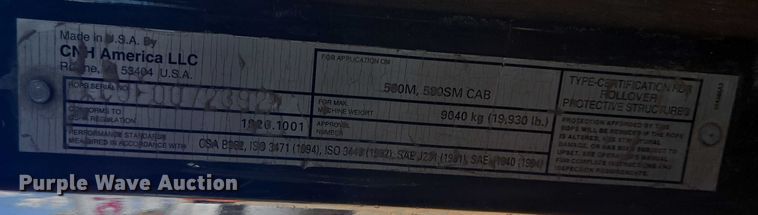 image for item DT4889 2007 Case 580 Super M Series 2 backhoe