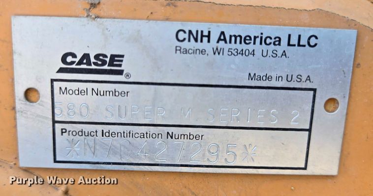 image for item DT4890 2007 Case 580 Super M Series 2 backhoe