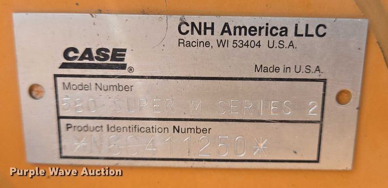 image for item DT4891 2006 Case 580 Super M Series 2 backhoe