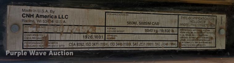 image for item DT4892 2007 Case 580 Super M Series 2 backhoe