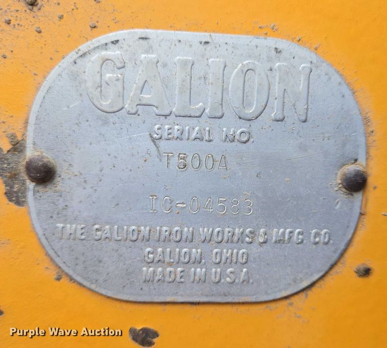image for item DT4894 1971 Galion T-500 rigid frame motor grader