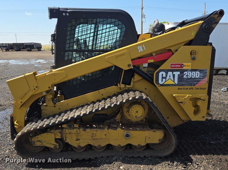 image for item DT4905 2018 Caterpillar 299D2 tracked skid steer loader
