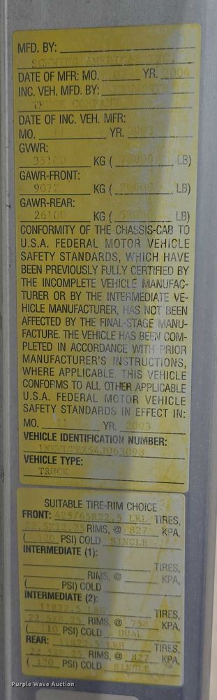 image for item DT7204 2004 Kenworth W900 ready mix truck