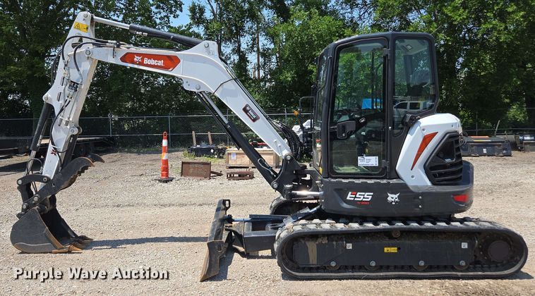 image for item DU7783 2024 Bobcat E55 mini excavator