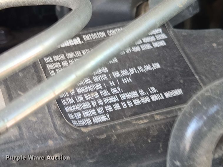 image for item DU7783 2024 Bobcat E55 mini excavator